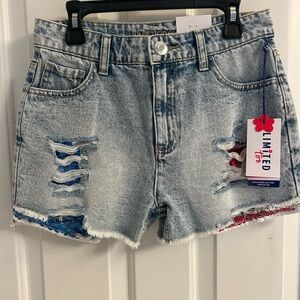 NWT-Limited Too Mini Mom Shorts